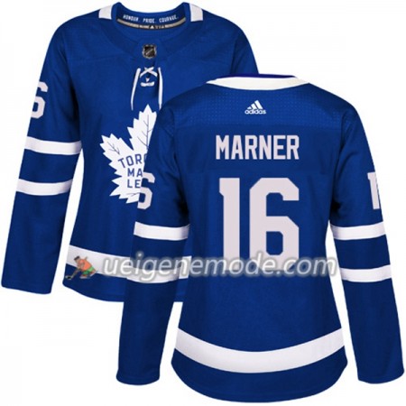 Dame Eishockey Toronto Maple Leafs Trikot Mitchell Marner 16 Adidas 2017-2018 Blau Authentic